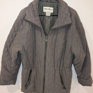 Eddie Bauer Thermoloft Quilted Women's Jacket - Olive Size Small.